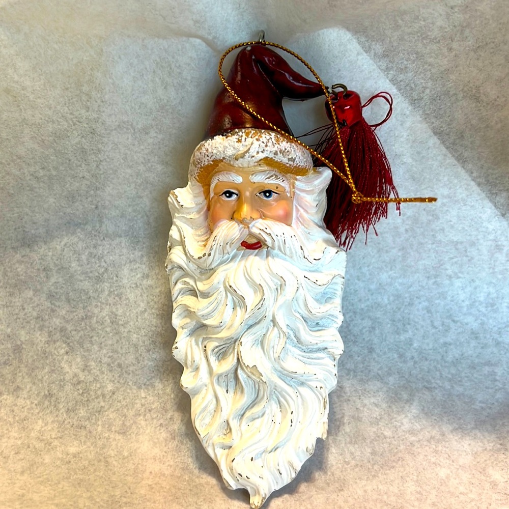 Vintage Christmas Santa Ornament